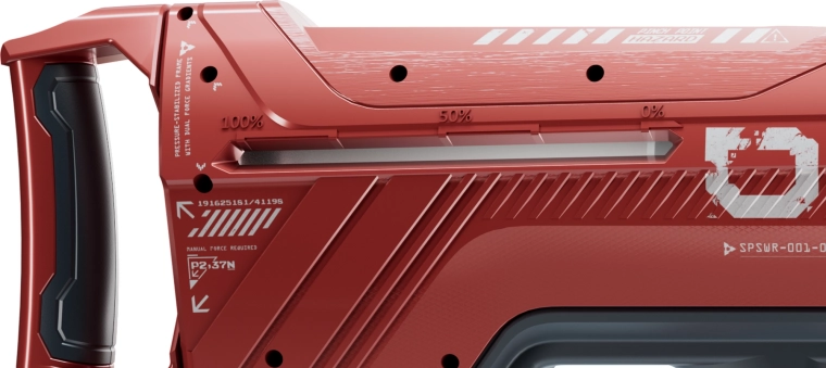 Fără baterii: blaster complet mecanic