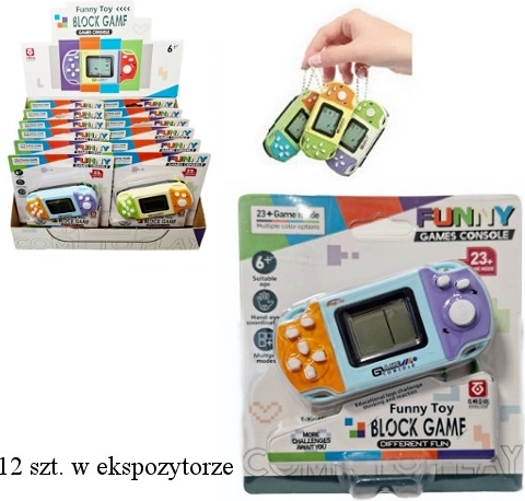 Breloc electronic – mini consolă de jocuri cu 23 de jocuri