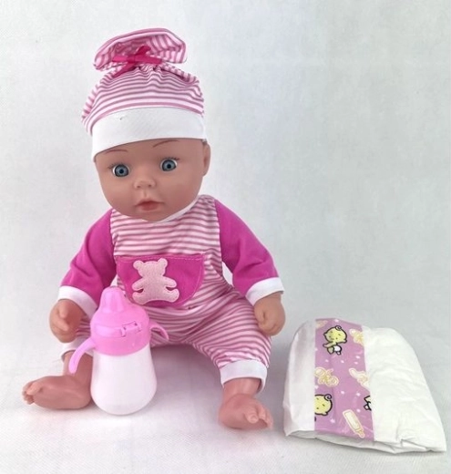 Păpușă interactivă 34 cm, bea și face pipi