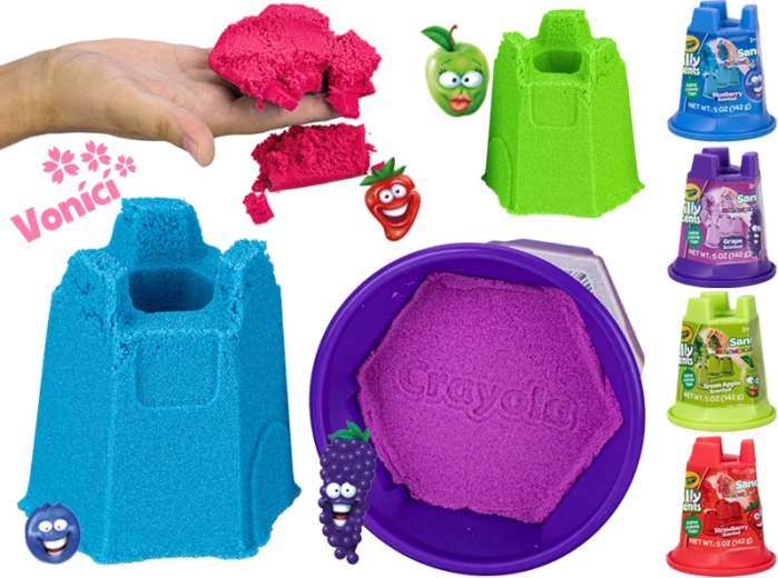 Nisip kinetic parfumat Crayola 142 g pentru copii de la 3 ani
