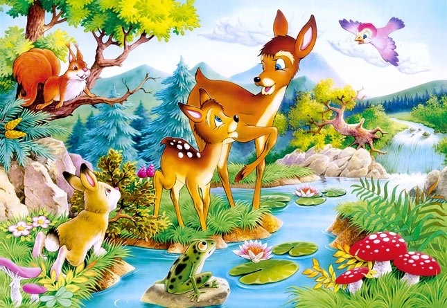 Puzzle 120 piese Little Deer