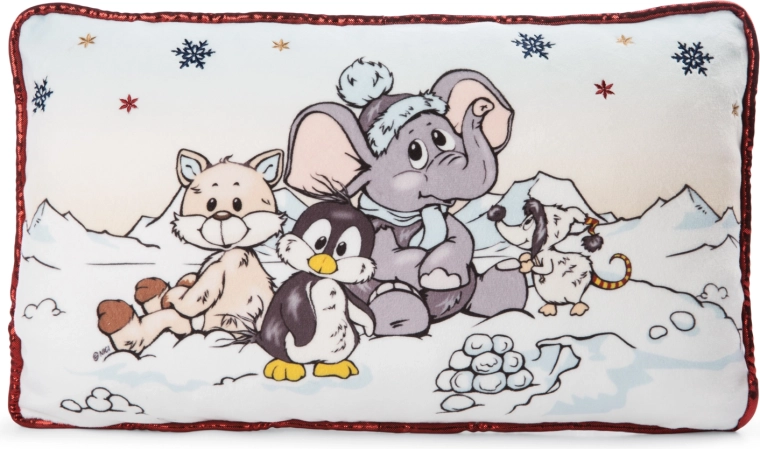 Pernă NICI elefant, pinguin și vulpe polară 43 × 25 cm