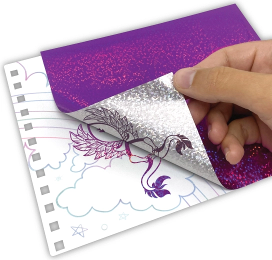 Folii orbitoare cu efect holografic