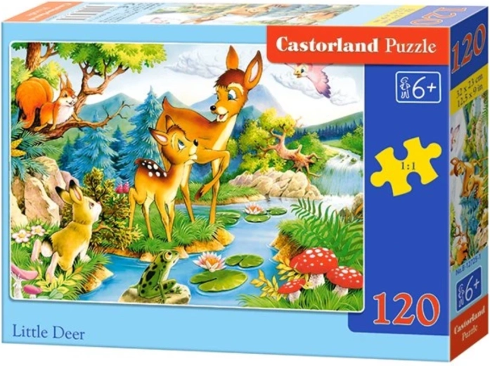 Puzzle pentru copii Little Deer, 120 de piese