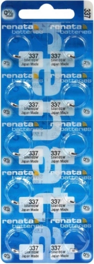 Baterie tip buton RENATA 337 SR416SW 1,55 V, 8,3 mAh – pachet 10 buc