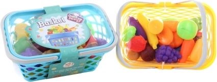 Coș de plastic cu alimente pentru copii