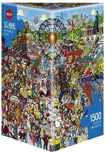 Puzzle 1500 piese Oktoberfest cu poster