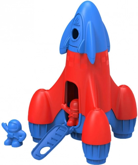 Green Toys rachetă albastră – jucărie spațială ecologică pentru copii