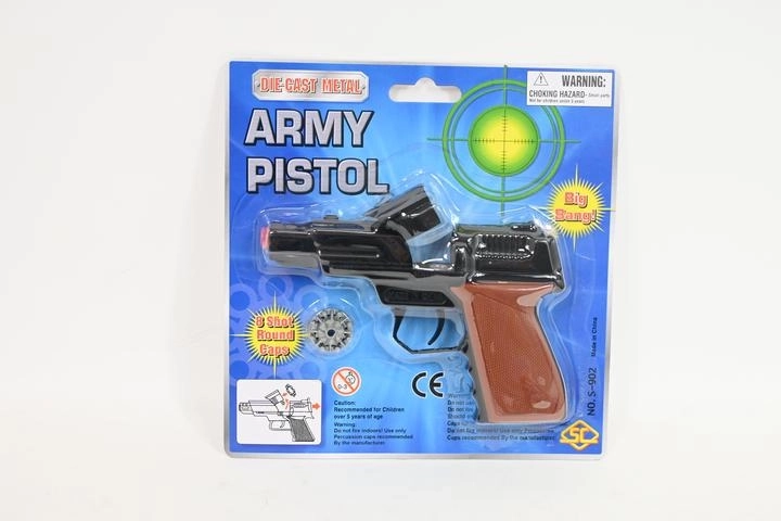 Pistol metalic cu capse