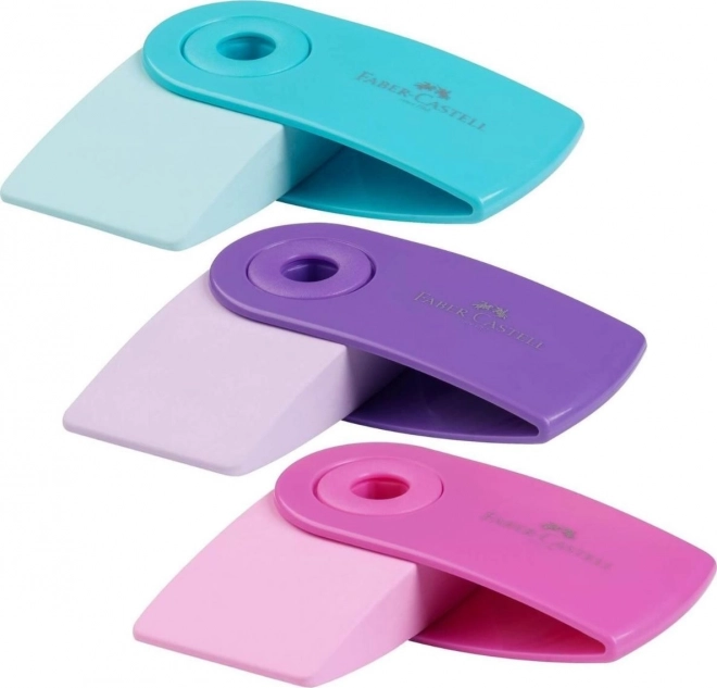 Radieră ergonomică Faber-Castell cu învelitoare de plastic