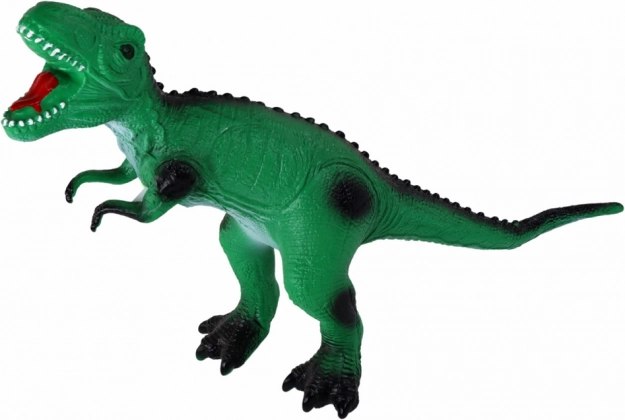 Figurină mare dinozaur tiranozaur cu sunet 38 cm verde