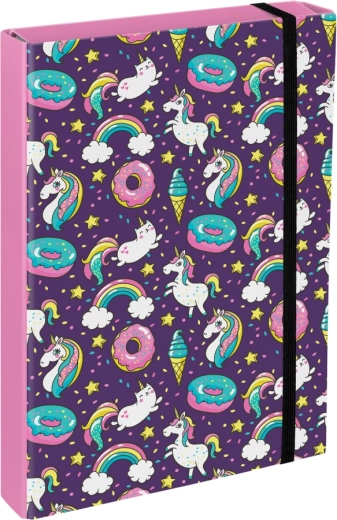 Mape pentru caiete școlare A4 Jumbo cu motiv de unicorn BAAGL