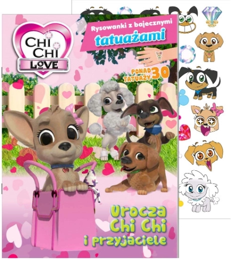 Chi Chi Love carte de colorat cu tatuaje de poveste, volumul 1