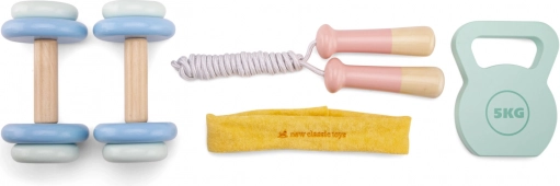 Set de fitness din lemn pentru copii