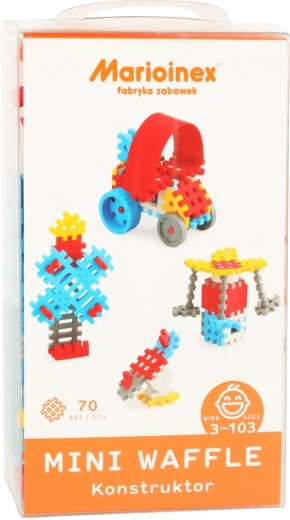 Cărămizi de construcție Mini Wafle 70 bucăți pentru băieți Marioinex