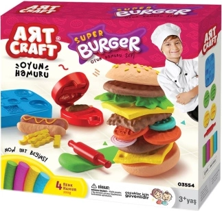 Set Art craft pentru modelaj hamburger 200 g