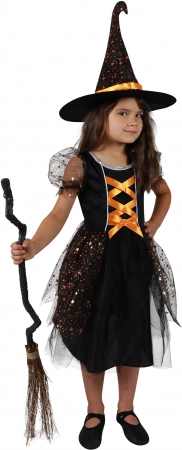 Costum de carnaval de vrăjitoare pentru copii