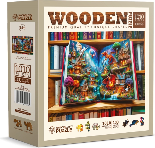 Puzzle din lemn Povești fermecate 1010 piese WOODEN CITY