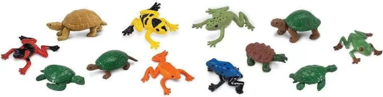 Safari Ltd. figurine broaște și țestoase - 48 buc.