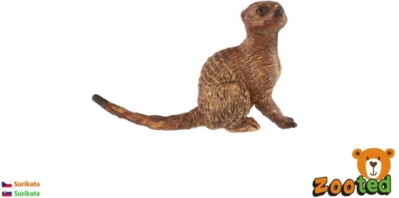 Suricată – figurină din plastic 6 cm, maro deschis