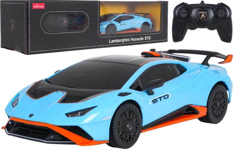 Lamborghini Huracán STO Rastar cu telecomandă, la scara 1:24
