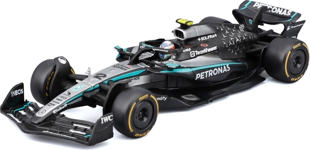 Model Bburago Formula 1 Mercedes-AMG Petronas W16 2025 Kimi Antonelli 1:43 în cutie decorativă