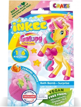 Inkee bombă de baie cu surpriză GALAXY UNICORN
