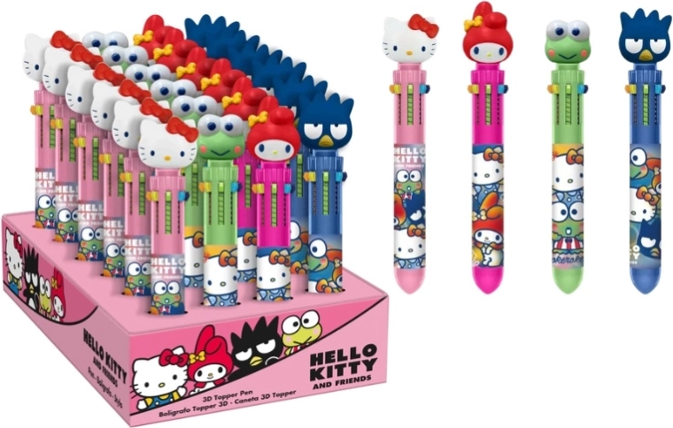 Pix Sanrio Hello Kitty cu topper 3D – 6 culori