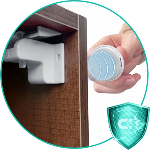 Închidere ascunsă și sigură pentru dulapuri