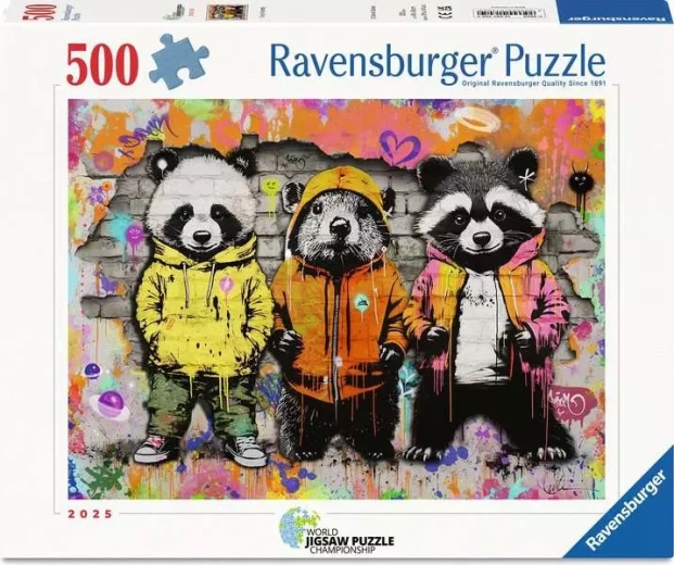 Puzzle Ravensburger Chlupáči, 500 piese