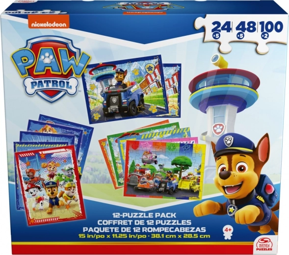 Patrula Cățelușilor Puzzle mare 12 piese
