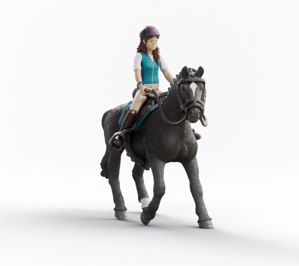 Schleich Horse Club Lisa și Storm – figurină călăreață cu cal pentru copii
