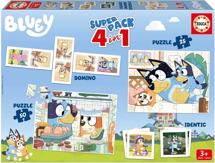 Educa set de jocuri Bluey 4 în 1