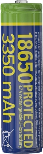 Acumulator Li-Ion protejat 18650 3,7 V 3350 mAh