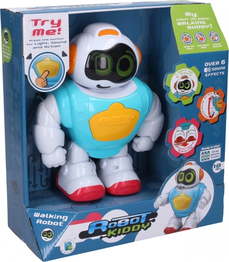 Bebeluș robotizat Kiddy care merge, cu lumină și sunete - 1 bucată