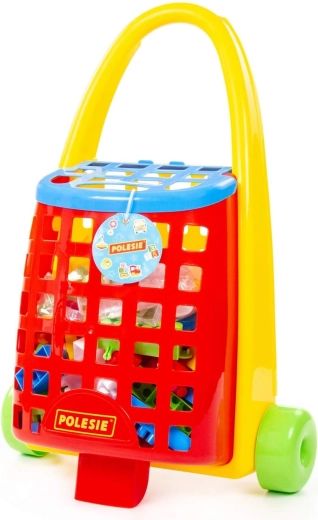 Cărucior mobil pentru joacă și curățenie