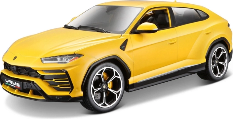 Model Lamborghini Urus la scara 1:18, galben