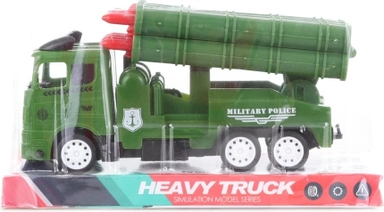 Mașină militară cu rachete – model din plastic pentru copii
