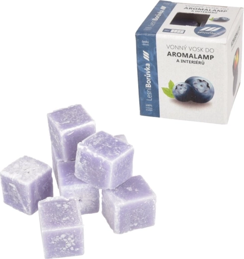 Cuburi parfumate din ceară cu afine pentru aromalampă (8 buc.)