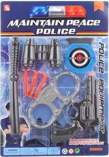 Set de poliție pentru copii cu accesorii