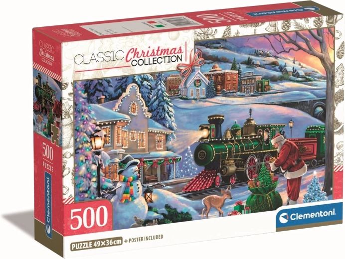 Puzzle de Crăciun Tren de Crăciun 500 de piese