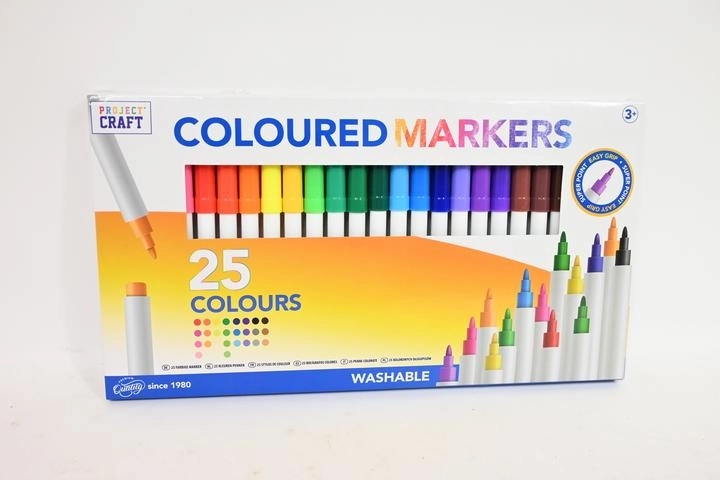 Markere lavabile pentru copii – set 25 de culori