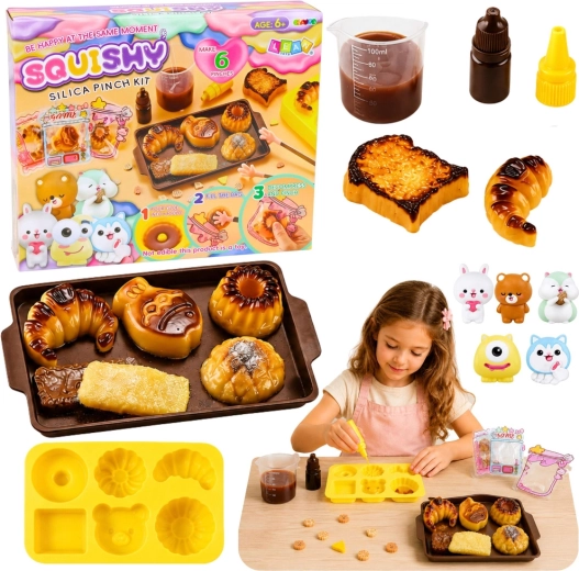Set creativ DIY pentru realizarea de squishy – produse de patiserie dulci