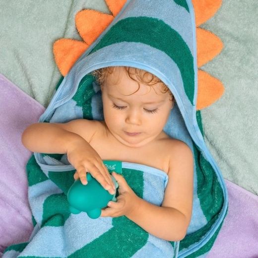 Design vesel de dinozaur pe placul copiilor