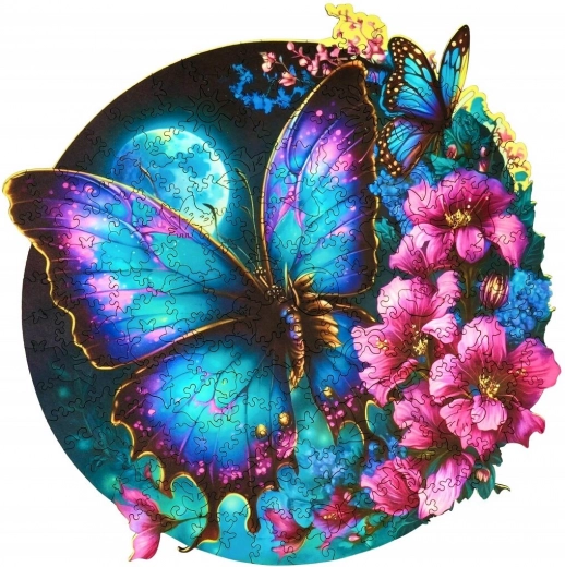 Puzzle din lemn Fluture - 300 piese