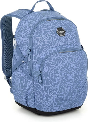Rucsac de student albastru-gri Topgal Yoko