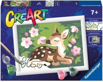 CreArt pictură după numere Căprioară florală