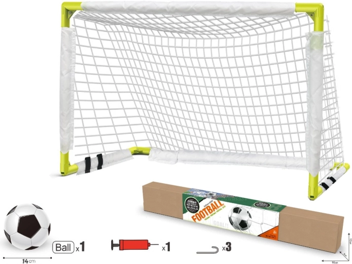 Poartă de fotbal pentru copii cu minge și pompă 90 cm
