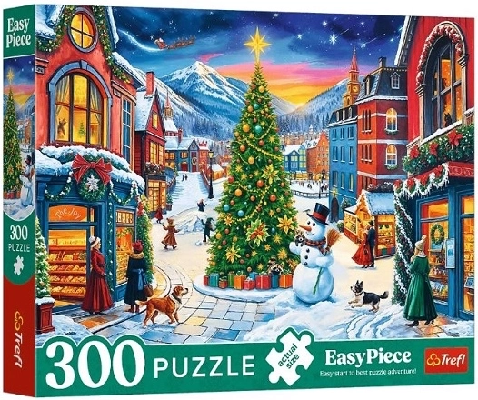Puzzle EasyPiece 300 de piese orășel de Crăciun