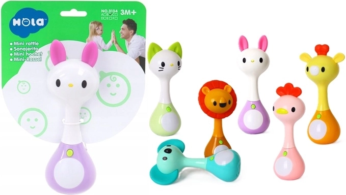Zornăitoare pentru copii în formă de animăluț SmilyPlay